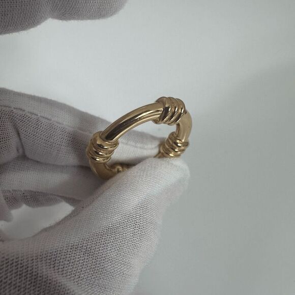 Hermes Gold Tone Scarf Ring W/ Certificate of Authenticity - Picture 10 of 12